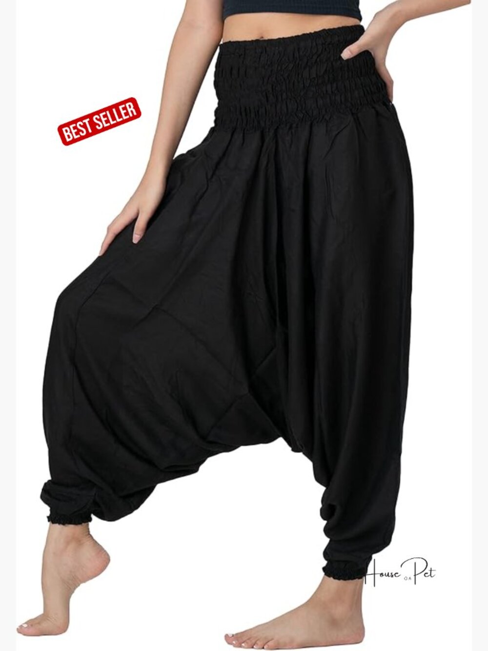 Harem Pants Jumpsuit Hippie Boho Yoga Pants One Size